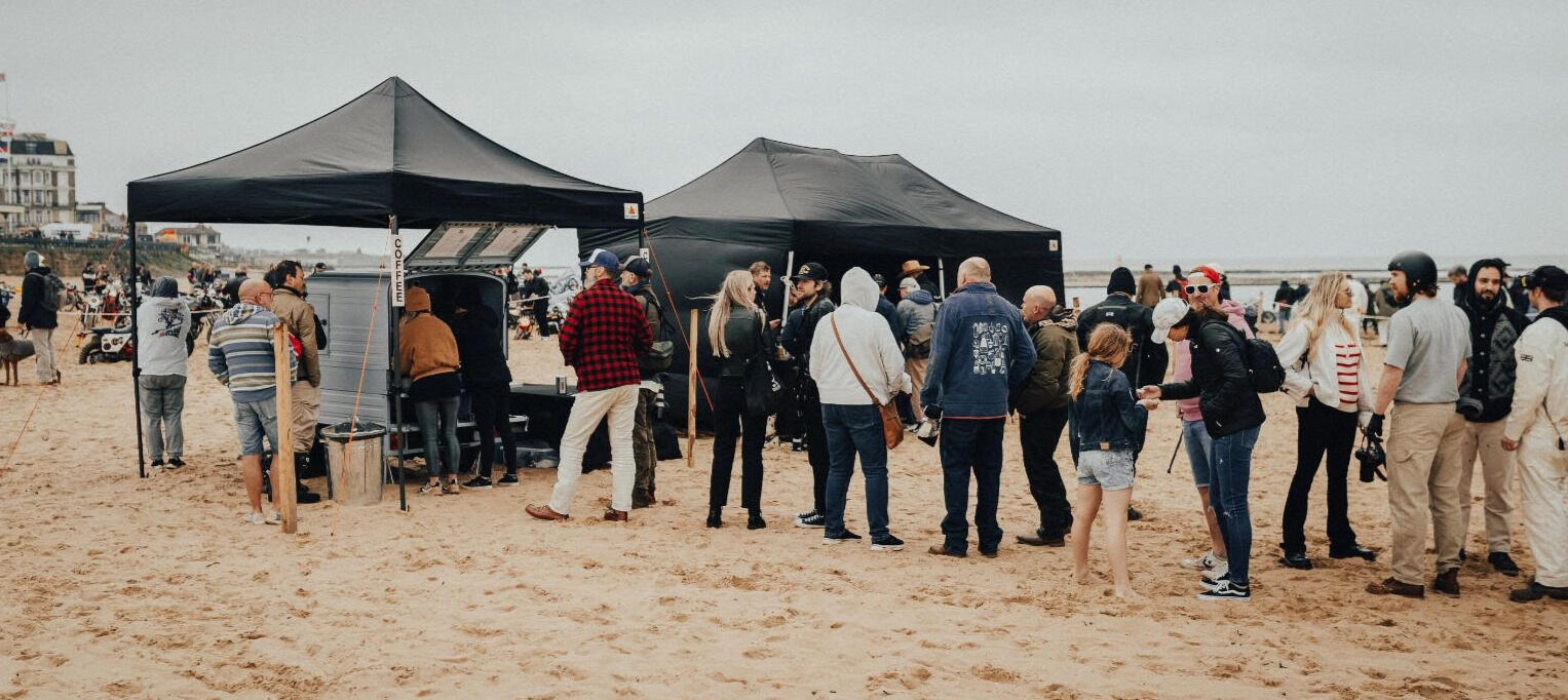 Queue for Milk + Side Hustle coffee